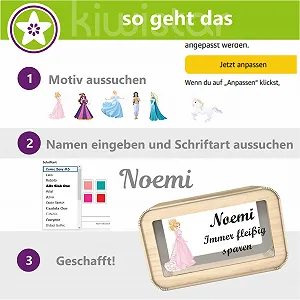 Дитяча дерев'яна скарбничка KIWISTAR UG Princess synthetic.ua - Фото 1