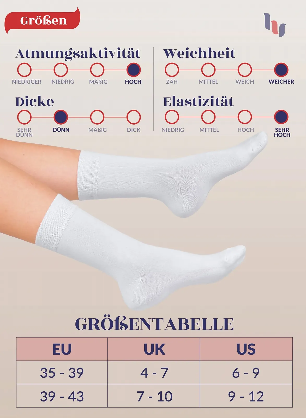 Жіночі шкарпетки Hugh Ugoli, тонкі (3 пари), фото №6