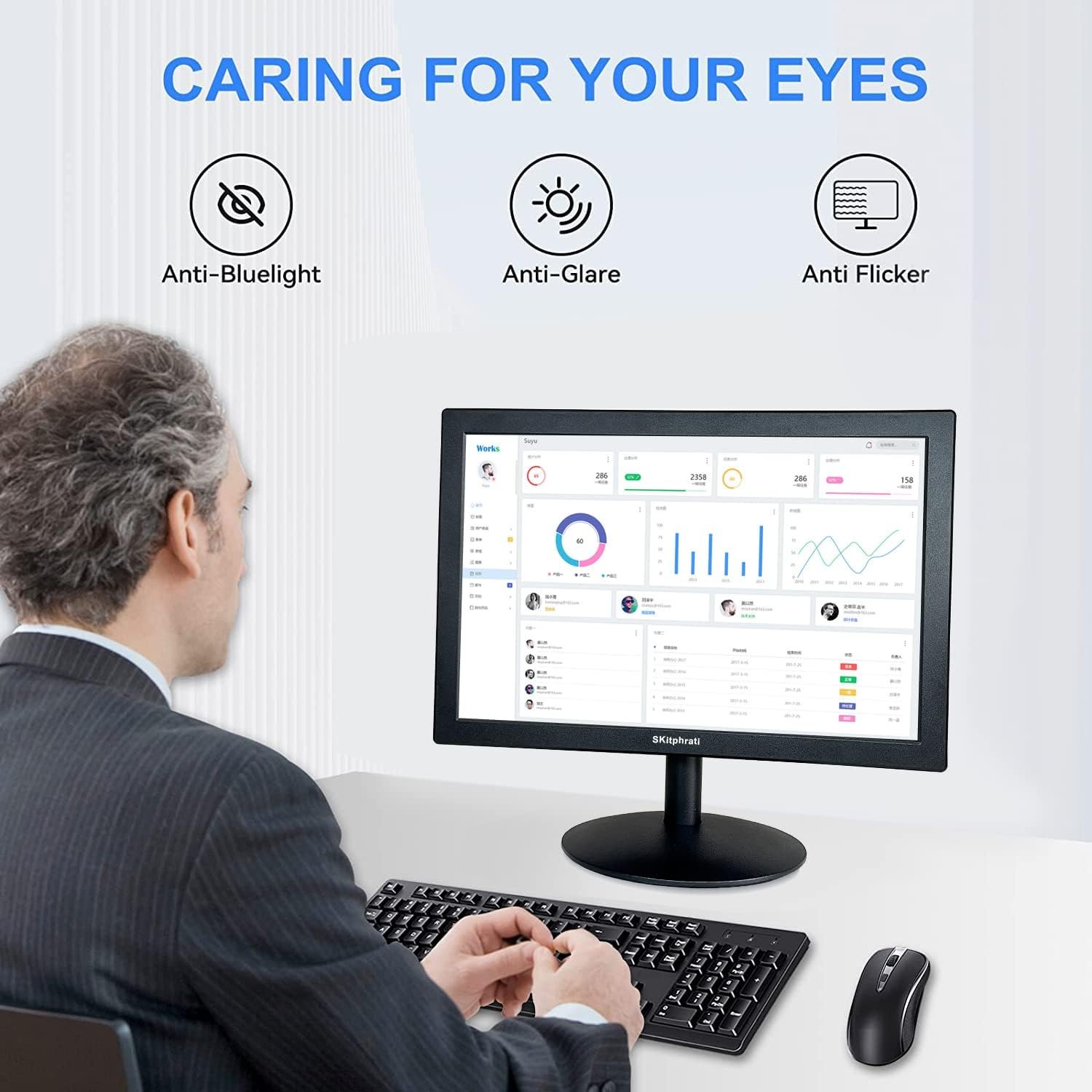 Монитор 15.6" Skiphrati S-156INCH-1080-HC-EU Full HD VA 60 Гц, фото №4