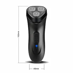 Електробритва USB 3 в 1 з відкидним тримером Чорна synthetic.ua - Фото 1