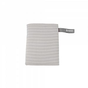Слинг-шарф Ergobaby Aura Knit эластичный дышащий 4.90 м Grey Stripes - Фото 1