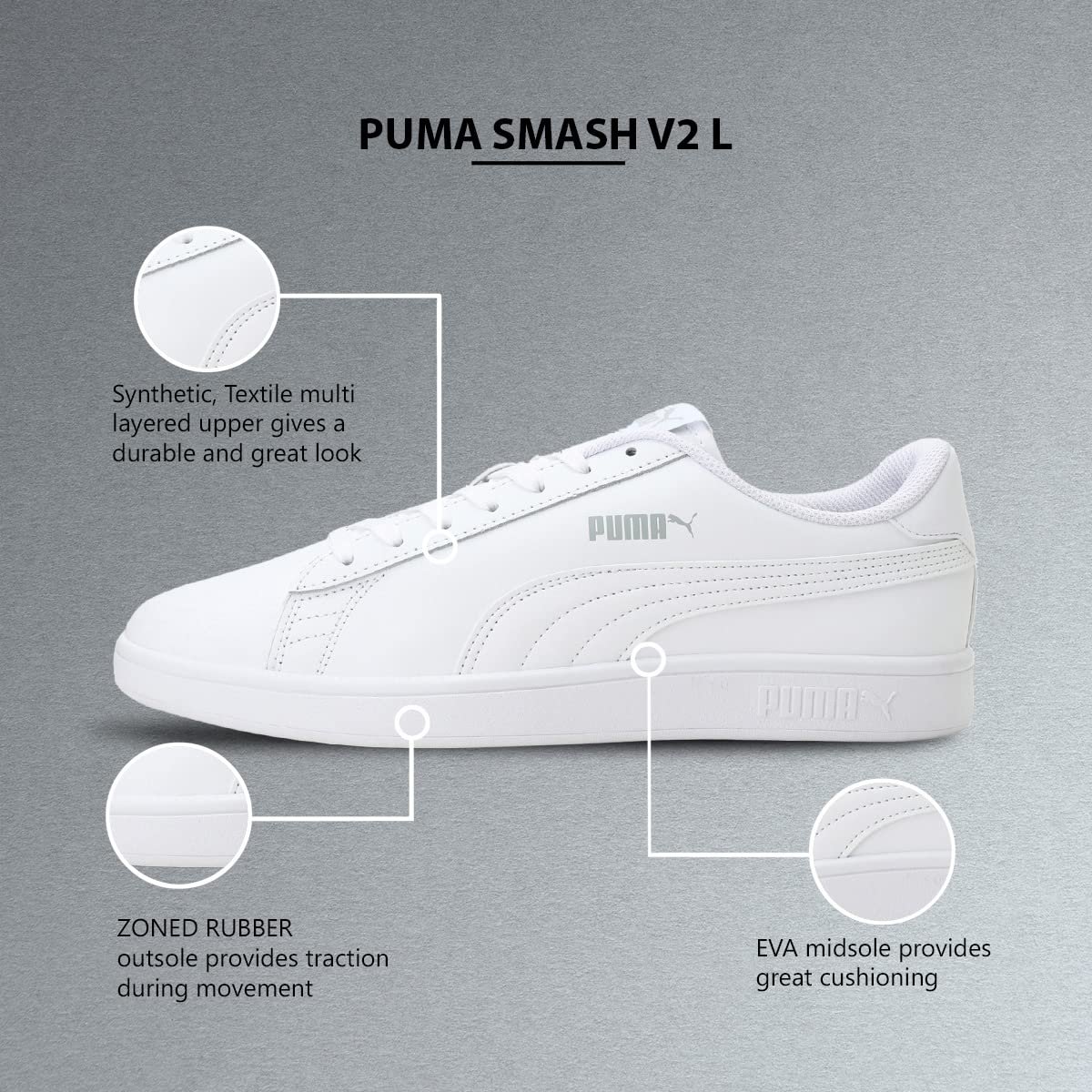 Кросівки Unisex PUMA Smash V2 L, фото №5