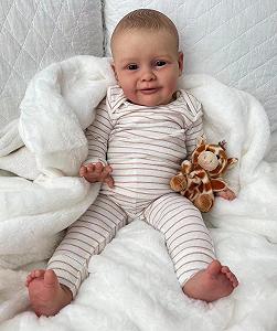 Лялька Zero pam Lifelike Reborn Doll Хлопчик 24 Дюйми Реалістична Усміхнена Новороджена Лялька Кремнієва synthetic.ua - Фото 1