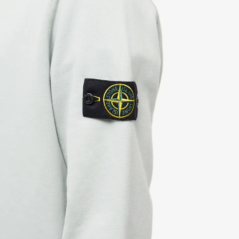 Джемпер Stone Island Brushed Cotton Crew Neck Sweat - Pearly Grey S, фото №3