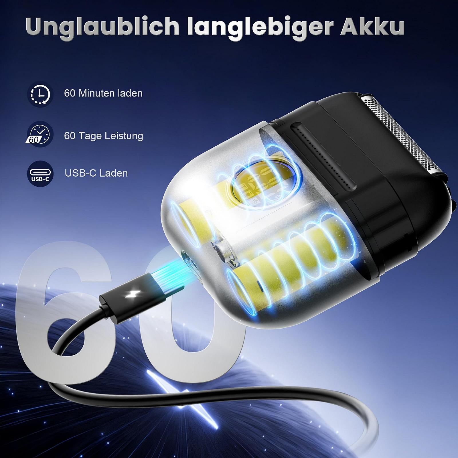 Мини-электробритва Ползунковый переключатель LED-дисплей Тройная головка IPX6, фото №5 Мини-электробритва Ползунковый переключатель LED-дисплей Тройная головка IPX6, фото №5