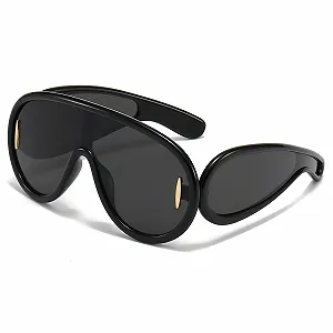 Сонцезахисні окуляри y2k LJCZKA Маска з захистом від ультрафіолету - Фото 1