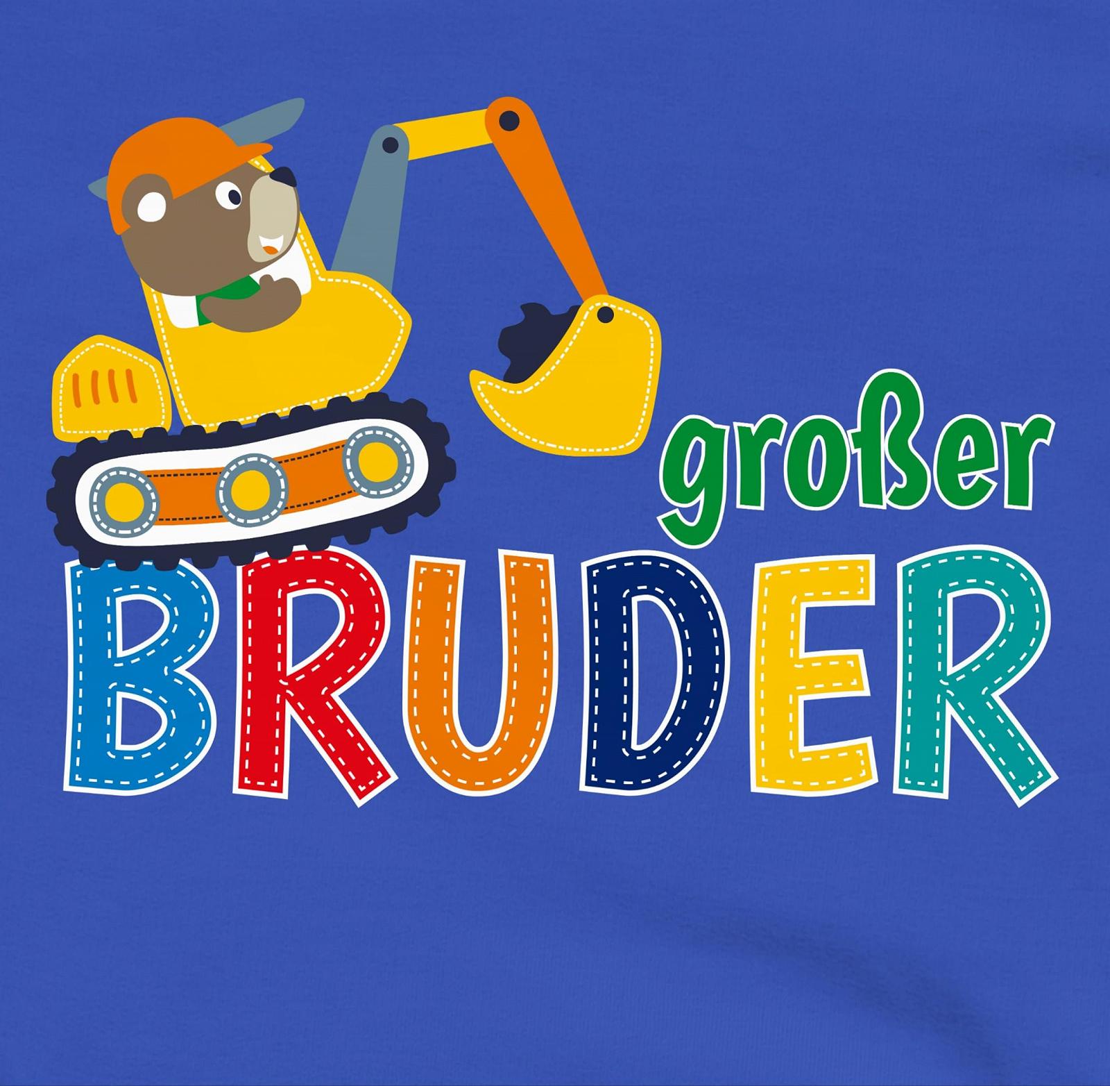 Худи Shirtracer Старший брат экскаватор для девочек и мальчиков, фото №2