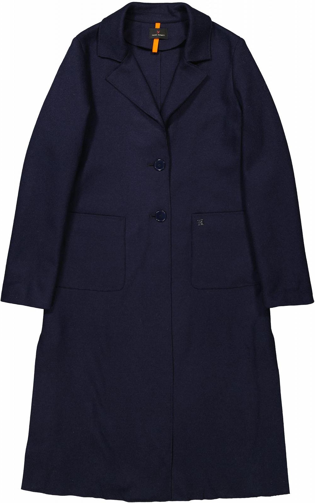 Женское длинное пальто Fuchs Schmitt Переходное Шерстяная смесь Темно-синий, фото №5 Женское длинное пальто Fuchs Schmitt Переходное Шерстяная смесь Темно-синий, фото №5