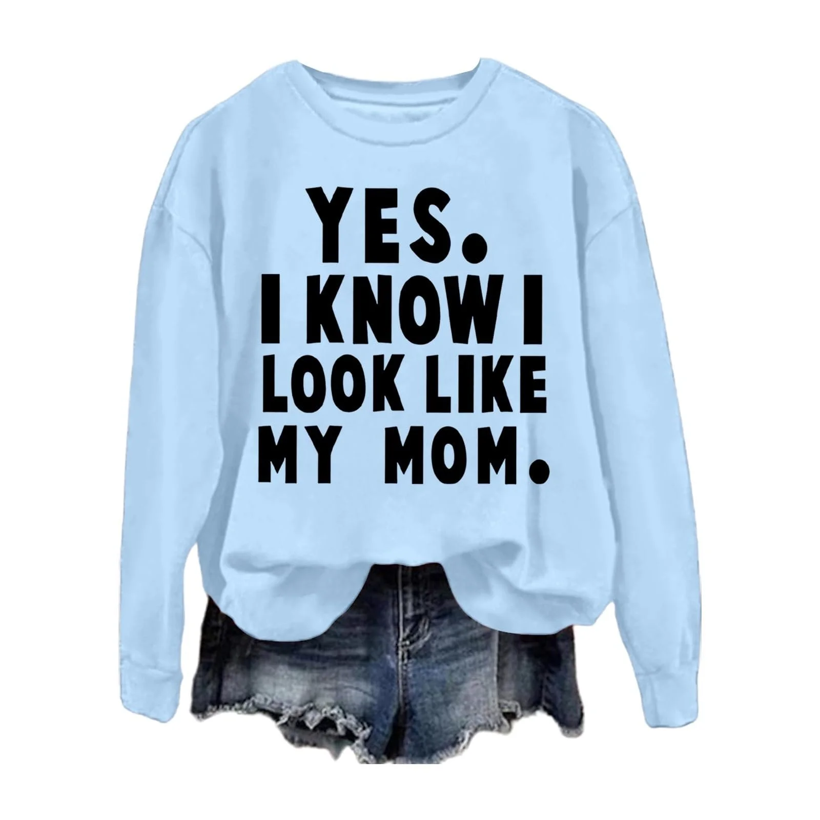 Свитшот Qzeanxy Женский Спортивный Пуловер Без Капюшона Элегантный Basic Лонгслив Классический Круглый Вырез Осень Зима, фото №4