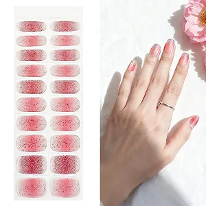 Наклейки для ногтей гелевые Semi-Cured Strips Nude Pink для UV/LED лампы - Фото 1