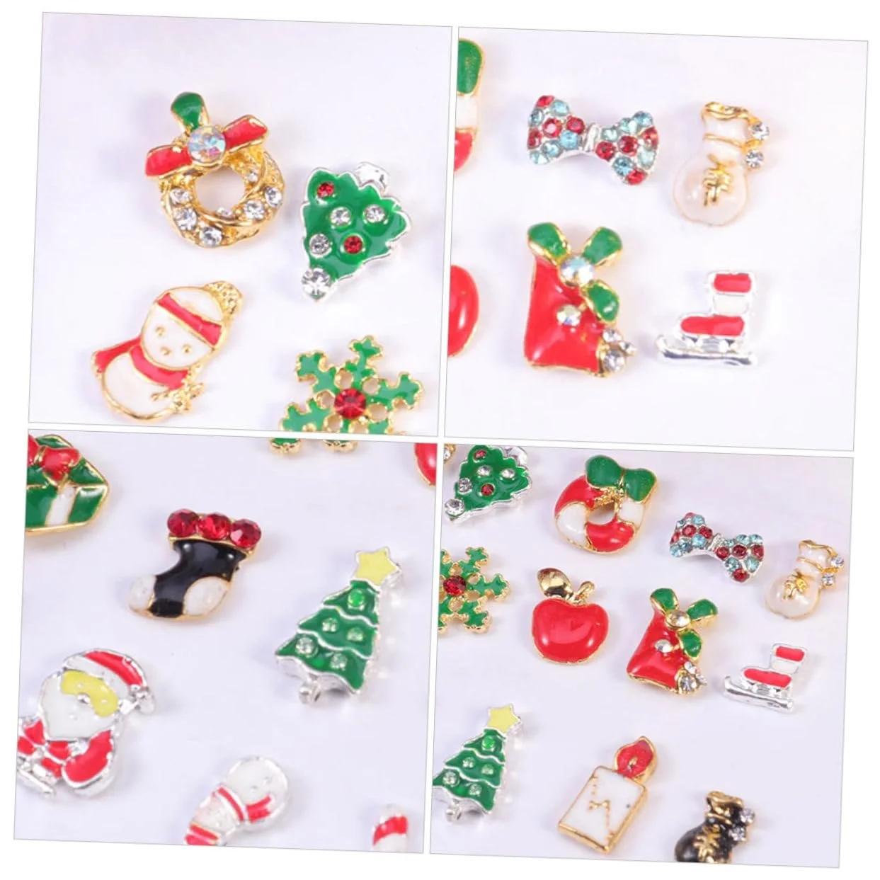 Украшения для ногтей Бриллиант FRCOLOR Рождественский снеговик 3D, 8 коробок, фото №2