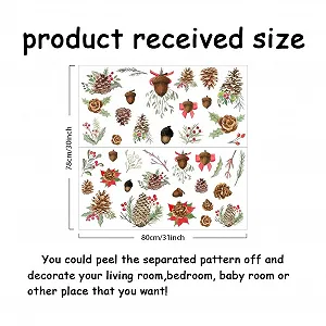 Наклейка на стіну SUPERDANT Winter Forest Тварини та дерева 80 x 78 см Різнокольоровий synthetic.ua - Фото 1