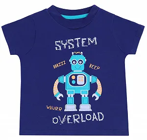 Пижама sarcia.eu 2 x Синий/Зеленый с Роботом synthetic.ua - Фото 1