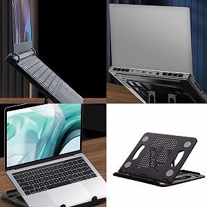 Подставка для ноутбука Эргономичная Регулируемая Складная Вращающаяся для встреч synthetic.ua - Фото 1