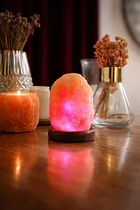 Настільна лампа соляна USB LED Pakistan Salt Series зі зміною кольору натуральна форма synthetic.ua - Фото 1