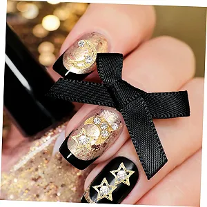 Металеві аксесуари для нігтів PLAFOPE, декоративні з пласкою задньою частиною synthetic.ua - Фото 1