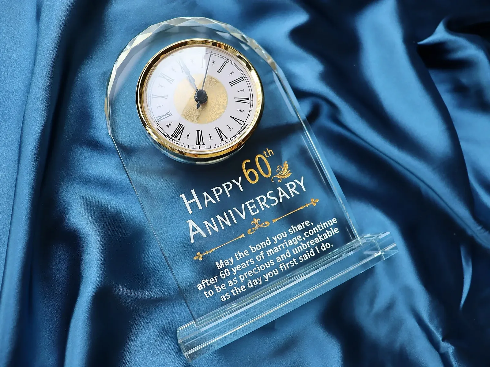 Кварцевые часы Véeée Золотая свадьба 60 лет для пары, фото №6 Кварцевые часы Véeée Золотая свадьба 60 лет для пары, фото №6
