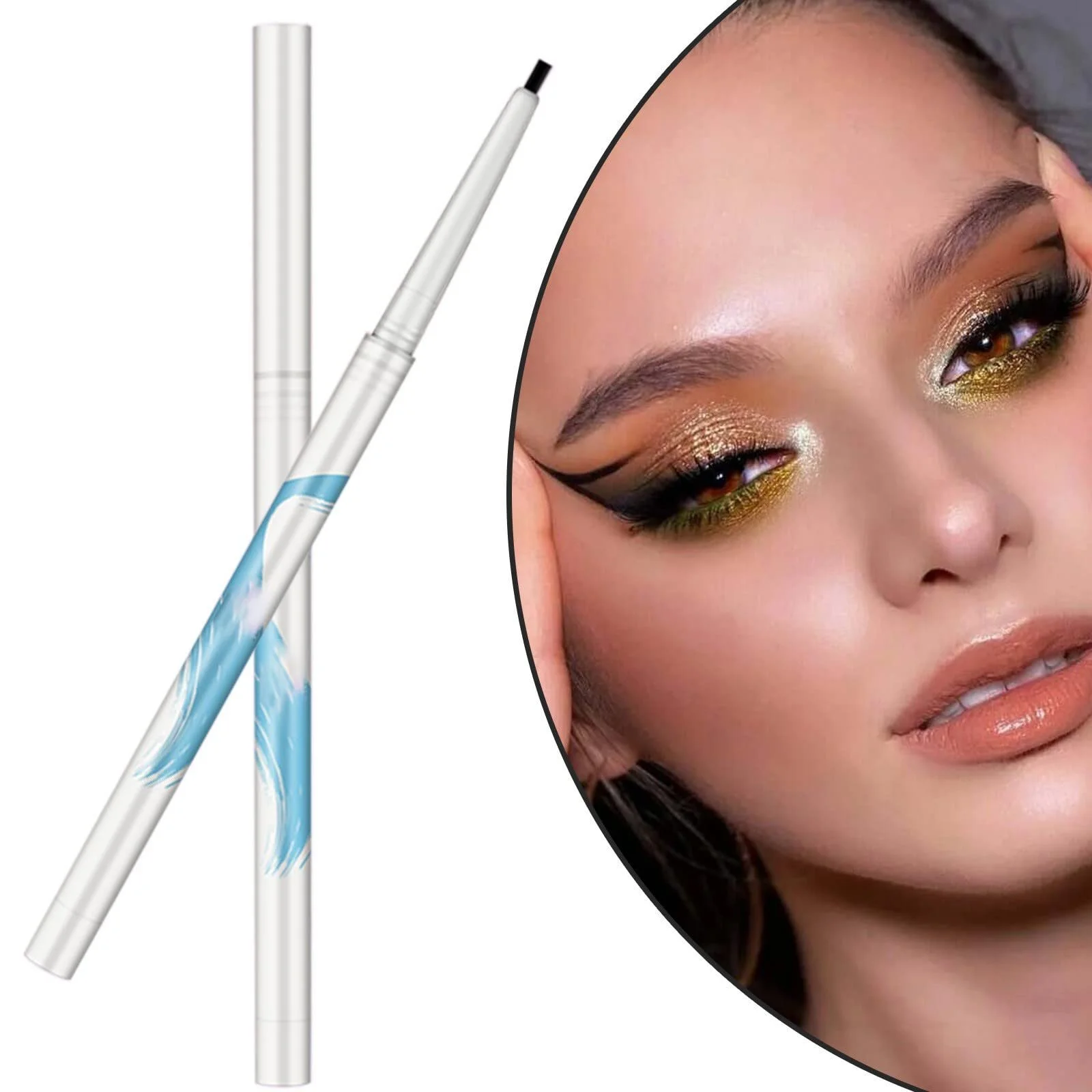 Гелева Підводка для очей для тіла Radiant Creamy Soft Texture Black Gel Eyeliner Стійка водостійка, фото №5