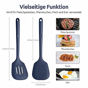 Лопатка кухонная U-Taste силиконовая термостойкая 34.5 см (2 шт) Midnight Blue цена на synthetic.ua - Фото 1 Лопатка кухонная U-Taste силиконовая термостойкая 34.5 см (2 шт) Midnight Blue synthetic.ua - Фото 1
