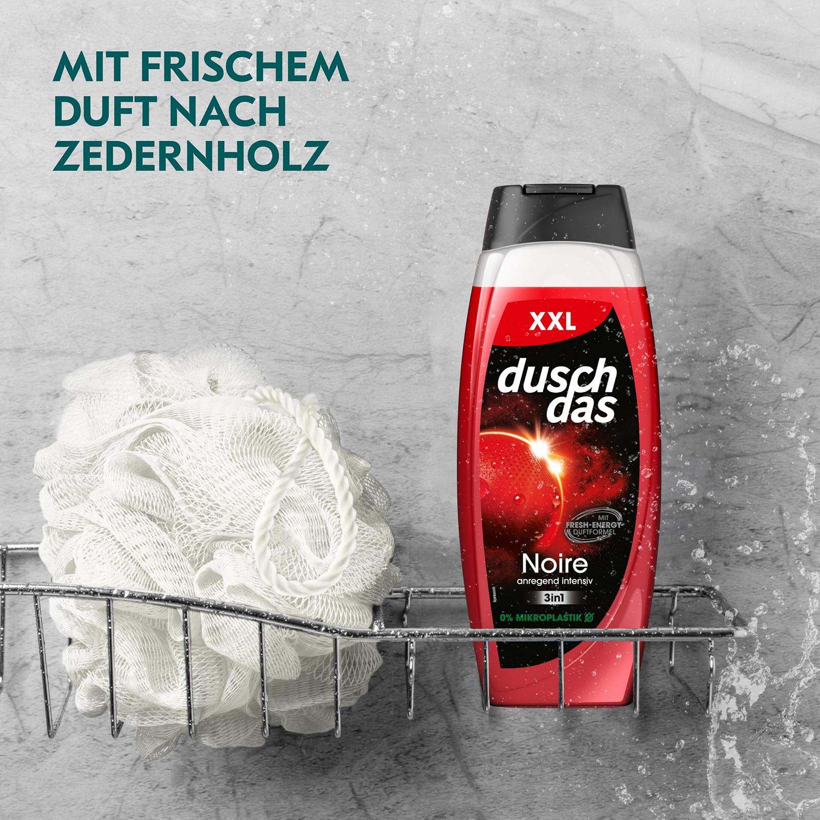 Гель для душу та шампунь 3-в-1 Duschdas Noire XXL Fresh Energy 450 мл (5 шт.), фото №4