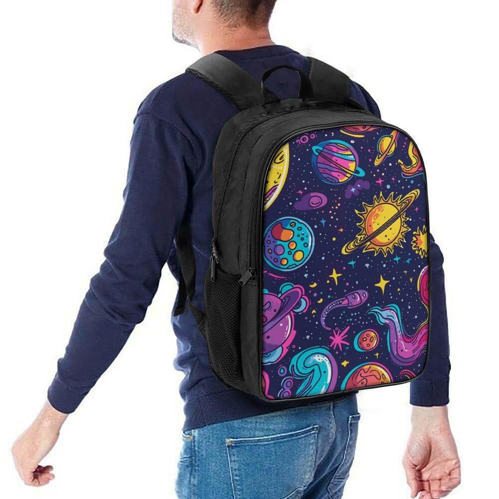 Рюкзак DPEOANEBN Galaxy 3D, шкільний, дитячий, великий, 40x28x16 см, фото №5