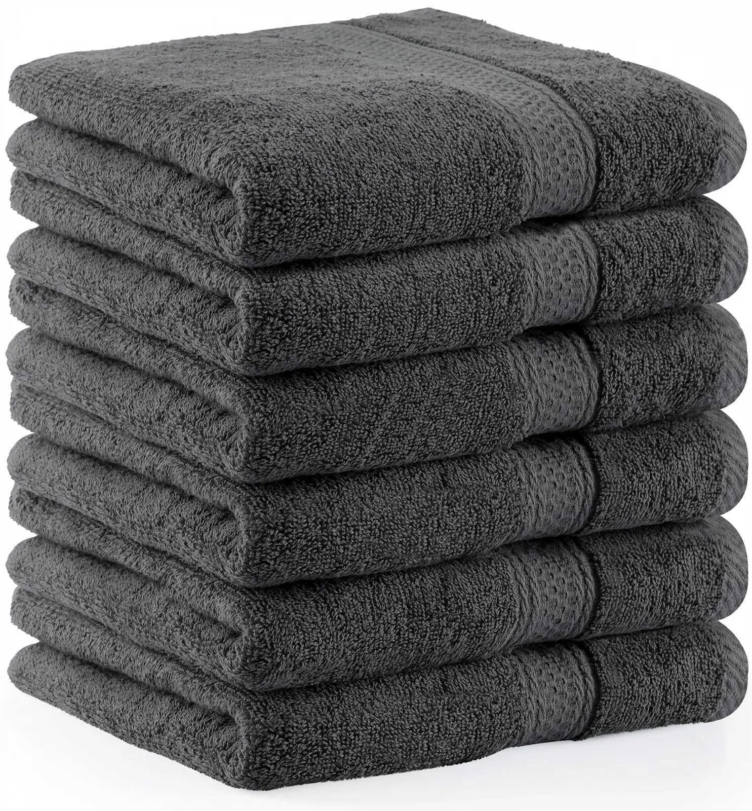 Набір махрових рушників для рук Utopia Towels 6 шт. 50 x 100 см Сірий, фото №1