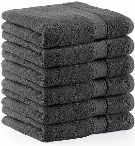 Набір махрових рушників для рук Utopia Towels 6 шт. 50 x 100 см Сірий - Фото 1