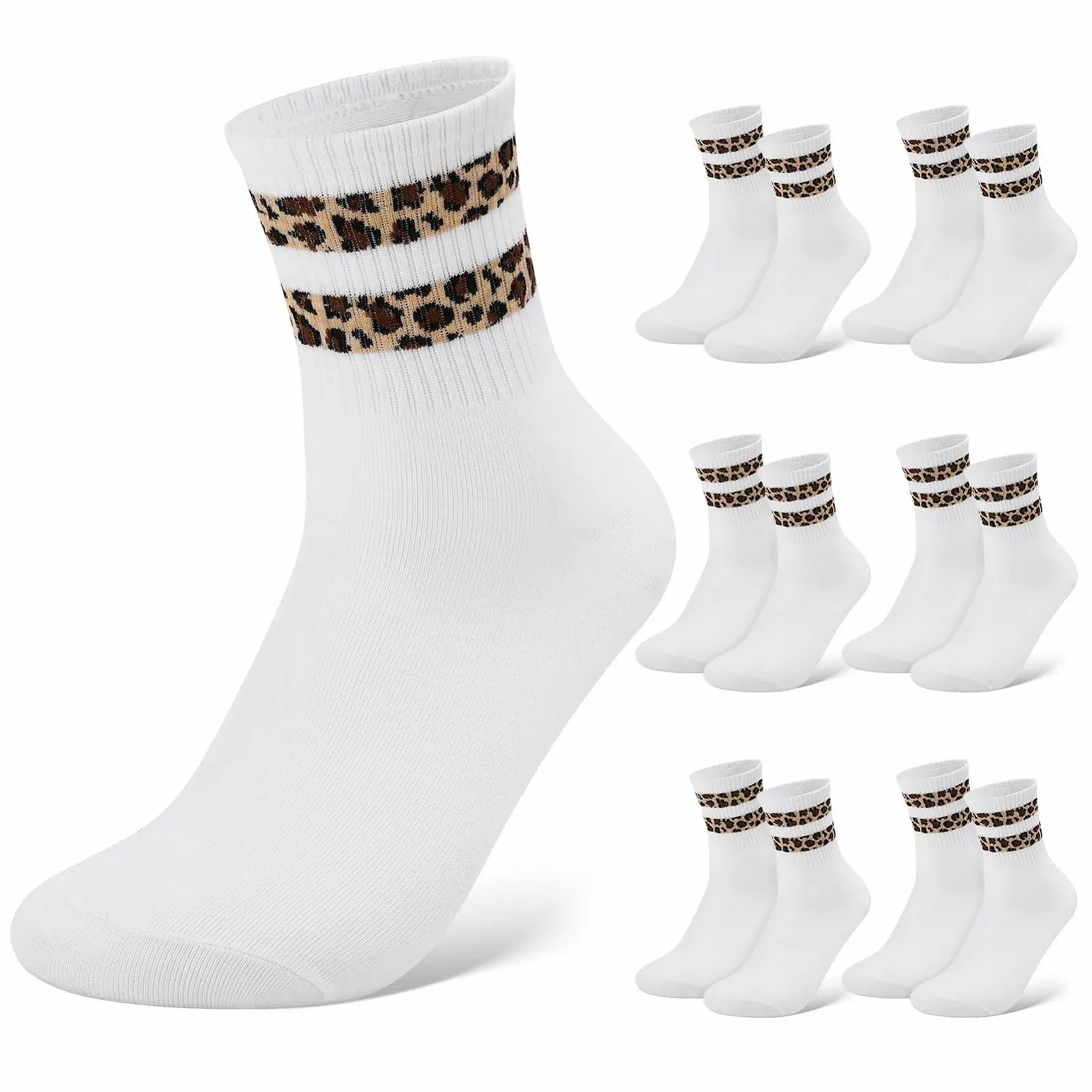 Женские теннисные носки 6 пар, Спортивные носки, Женские теннисные носки с узором животных, Дышащие полосатые носки, Женские хлопковые носки до середины голени, Ретро носки, 38-42, фото №1 Женские теннисные носки 6 пар, Спортивные носки, Женские теннисные носки с узором животных, Дышащие полосатые носки, Женские хлопковые носки до середины голени, Ретро носки, 38-42, фото №1