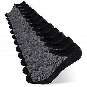 Спортивные носки мужские и женские, 6 пар, хлопок, нескользящие, невидимые носки, дышащие короткие носки с нескользящими силиконовыми полосками - Фото 1