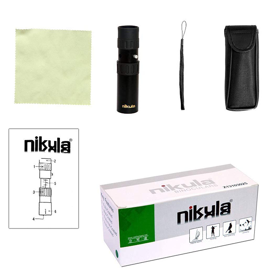 Монокуляр DERBUT Retractable Compact 50x60 High Power BAK4 Prism Low NightScope Waterproof з Триподом для смартфона, фото №4