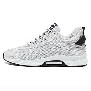 Кросівки YUKTOPA чоловічі спортивні з сіткою повсякденні дихаючі на шнурівці зі збільшенням росту 6 см synthetic.ua - Фото 1