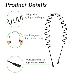 Металлический обруч для волос Унисекс Регулируемый synthetic.ua - Фото 1