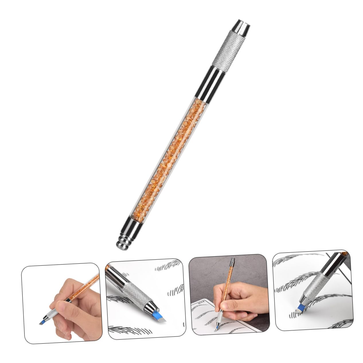 Олівець Minkissy Crystal Embroidery Pen Коричневий, фото №4