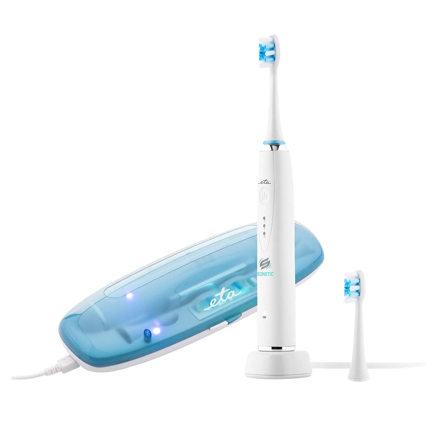 Дорожная звуковая электрическая зубная щетка ETA Sonetic 3 программы чистки с UV-технологией, фото №1