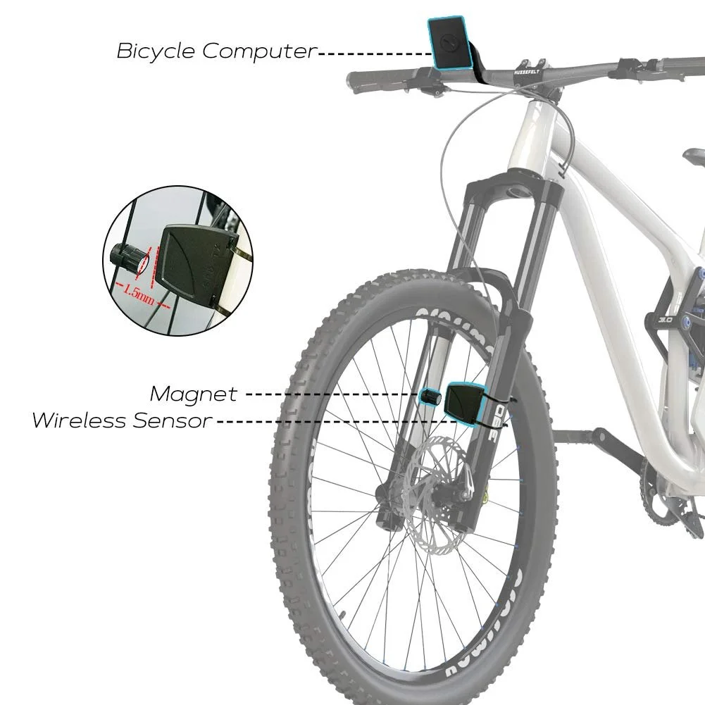 Велокомпьютер Speedometer Wireless многофункциональный с LED-подсветкой, фото №7