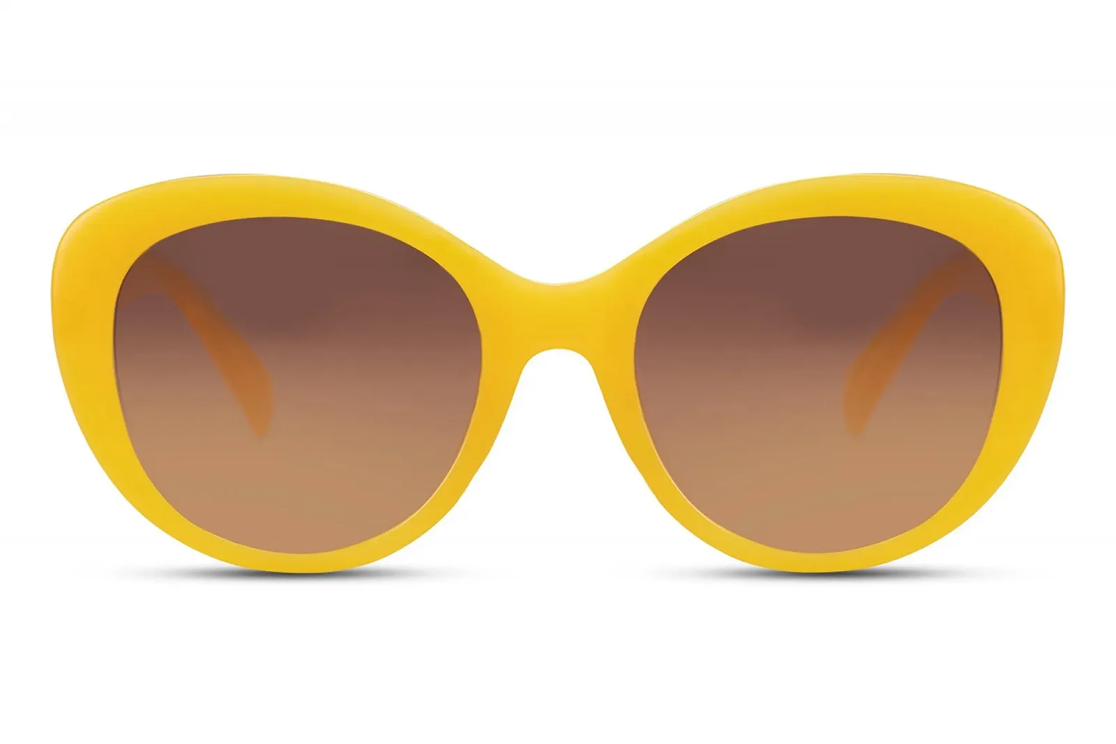 Жіночі сонцезахисні окуляри Кругла оправа Великий розмір UV захист Стильний ретро-дизайн, фото №1