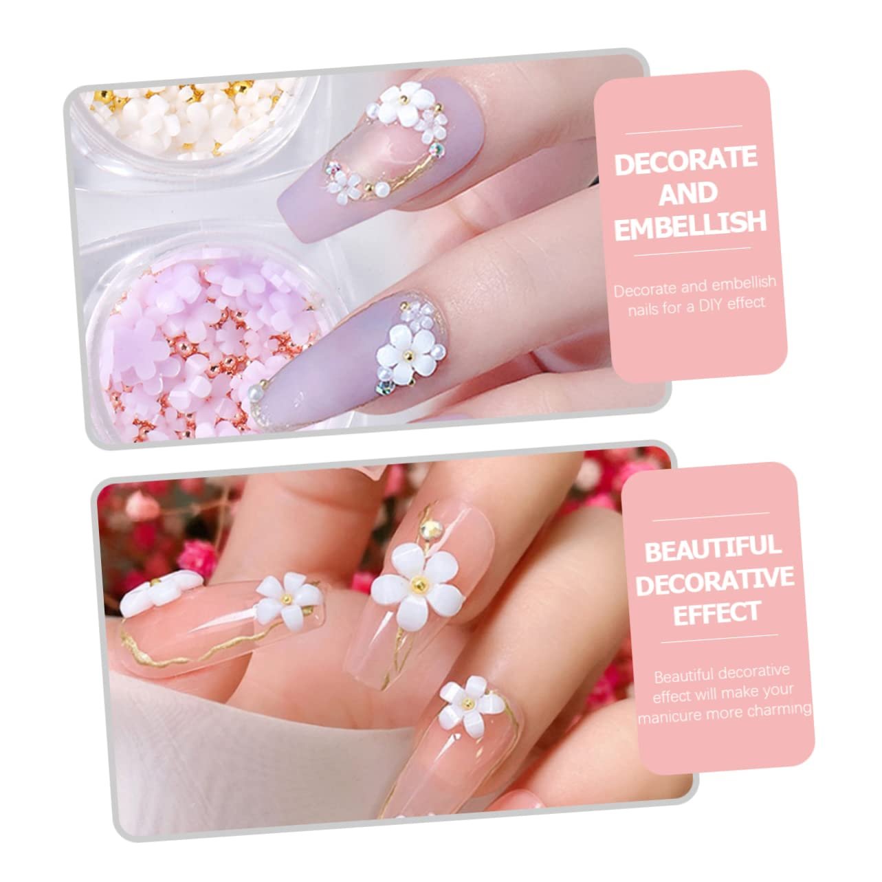 Підвіска для нігтів WOONEKY Соняшник, 6 шт, фото №9