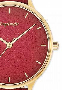 Женские часы Engelsrufer Colour ERWA-COLOUR-LRD1 Кварцевые Золотые Красные, Ремешок synthetic.ua - Фото 1