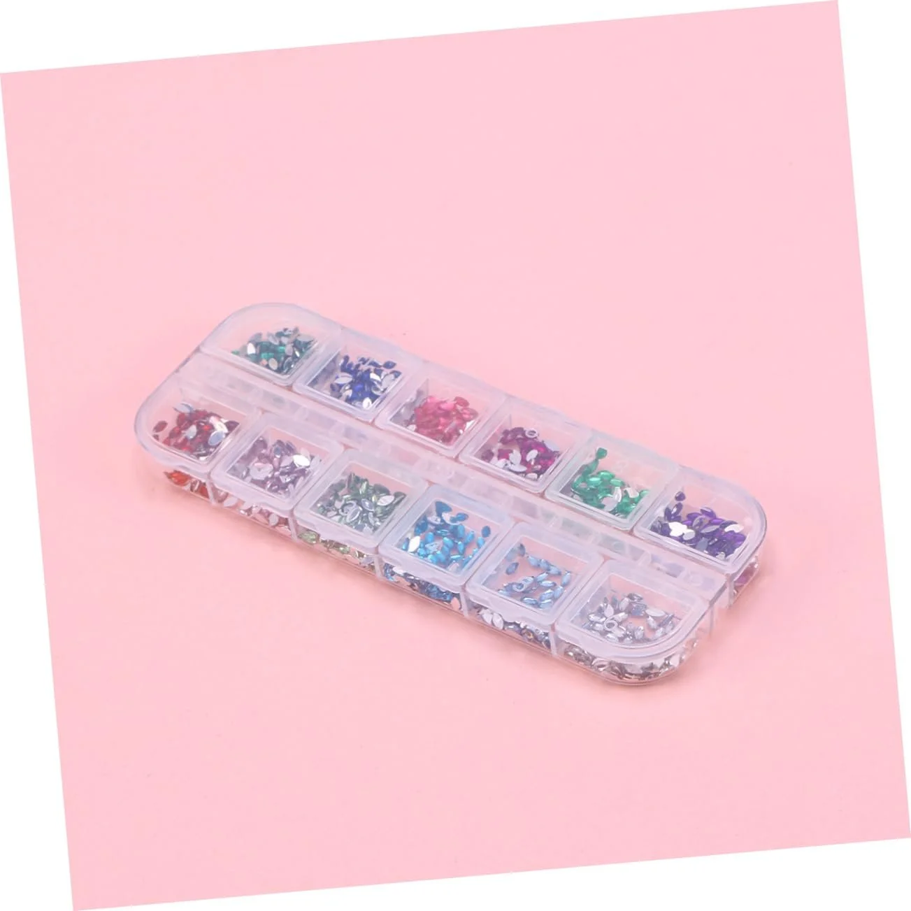 Стразы для ногтей POPETPOP 1 коробка 12 цветов Хрустальные украшения для ногтей, фото №7