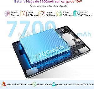 Планшет 10.1" Blackview Tab 60 Pro 4+8/128Гб 8 ядер Android 14 7700 mAh Чорний synthetic.ua - Фото 1