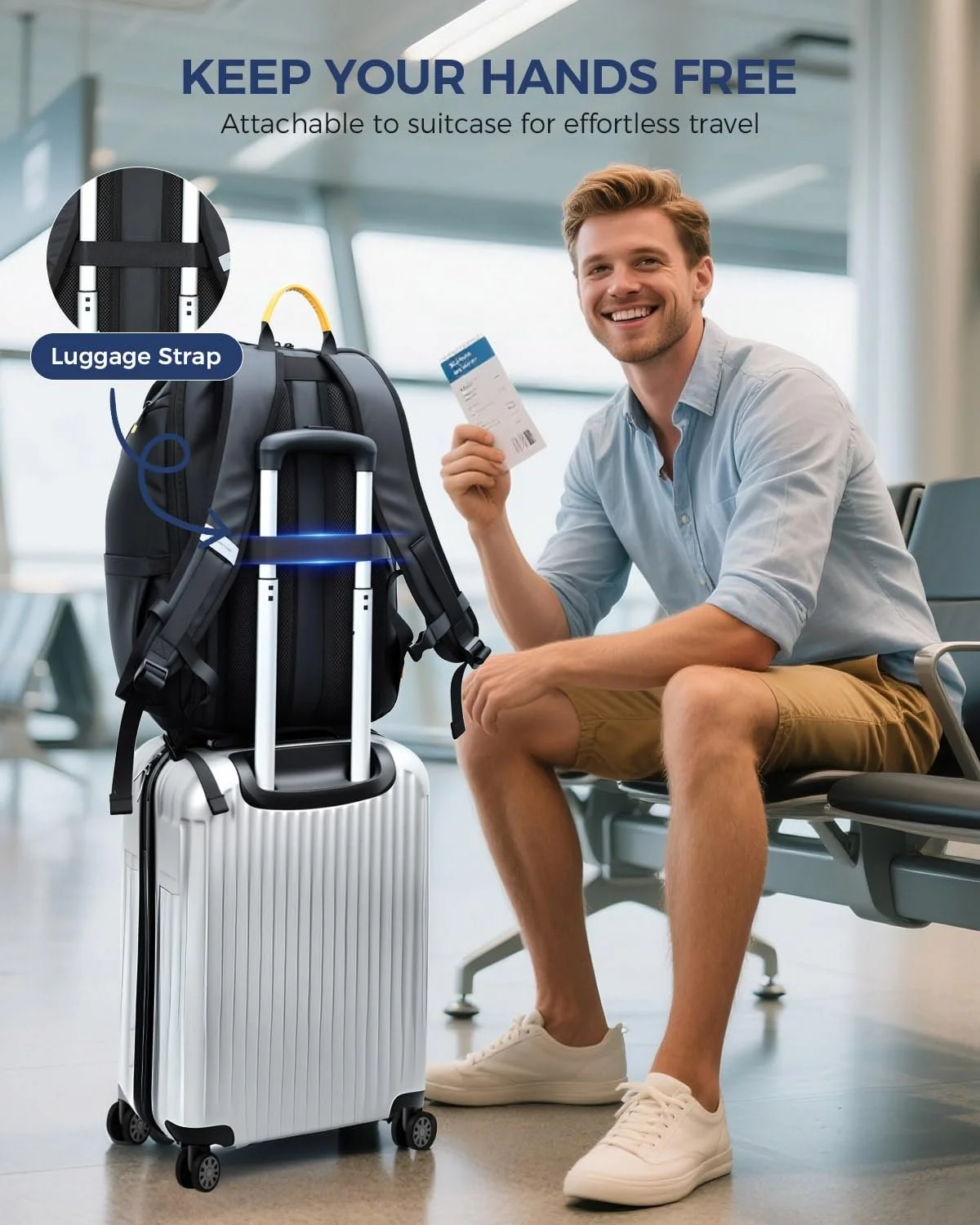 Рюкзак для ноутбука Ponhog Large 17" Travel Anti-Theft Чорний, фото №6 Рюкзак для ноутбука Ponhog Large 17" Travel Anti-Theft Чорний, фото №6
