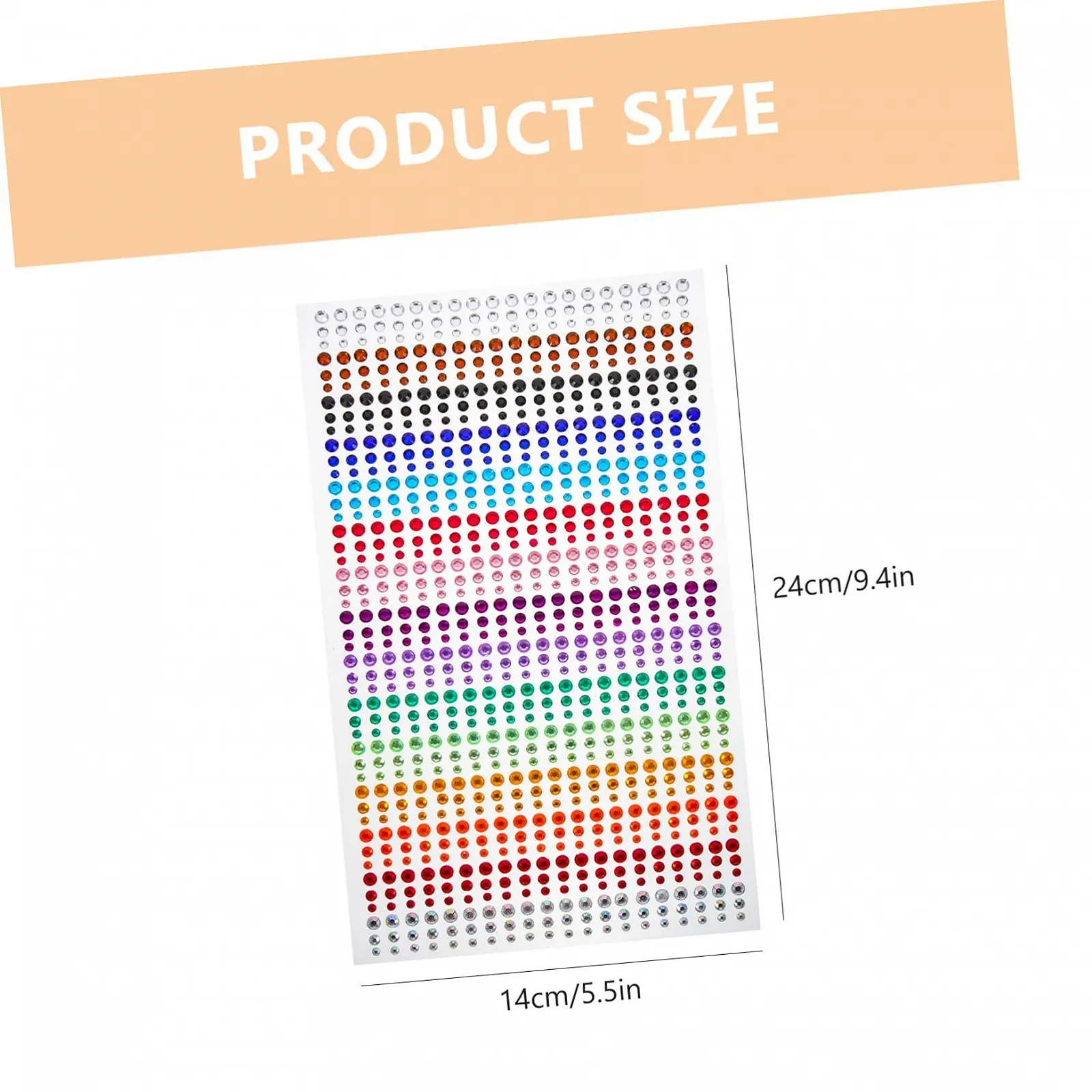 Наклейки со стразами Beavorty 3 листа Самоклеющиеся, фото №9