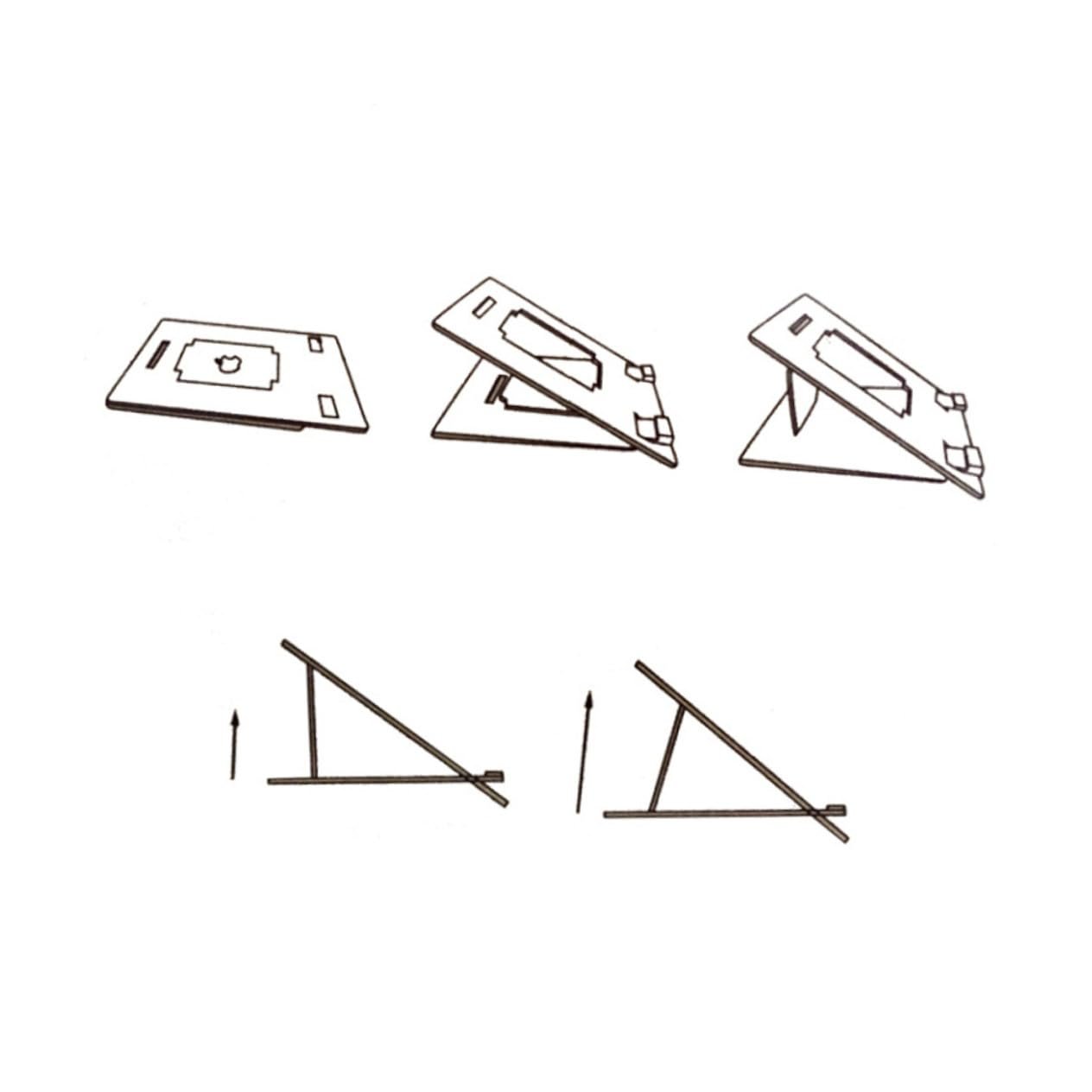 Подставка для ноутбука деревянная портативная, фото №2