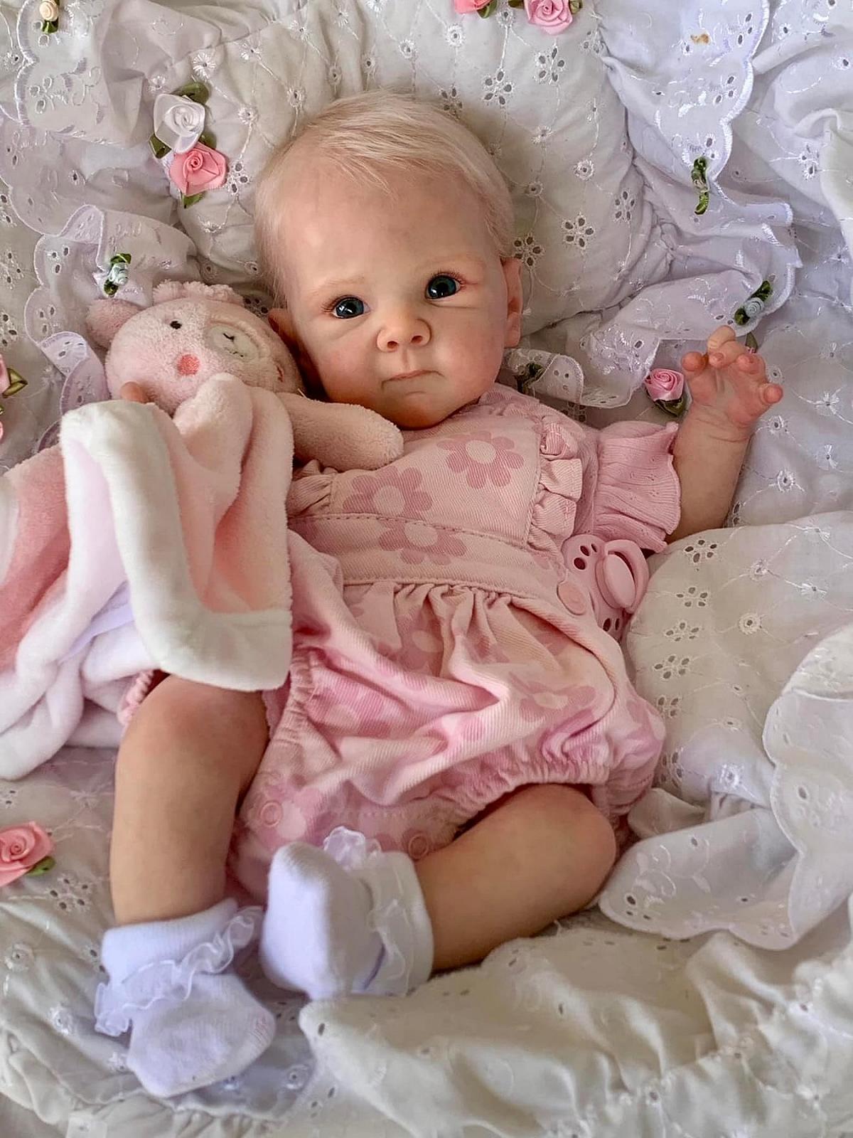 Лялька Zero pam Reborn Baby Girl 18-дюймова з повного силікону, фото №2