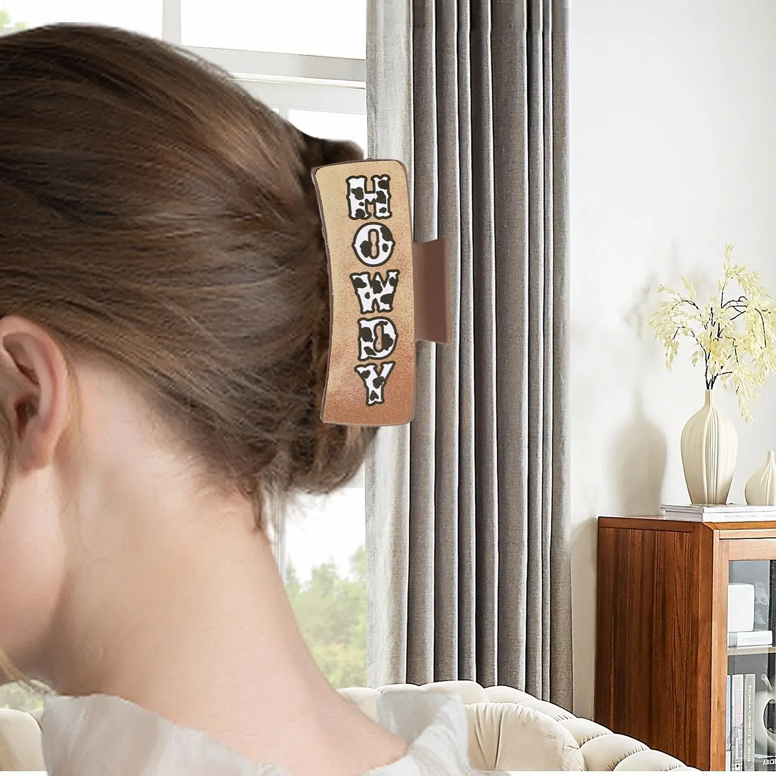 Заколка-краб для волос Euyehn Цветочный/Коровий принт Квадратный Желтый, 2 шт, фото №2 Заколка-краб для волос Euyehn Цветочный/Коровий принт Квадратный Желтый, 2 шт, фото №2