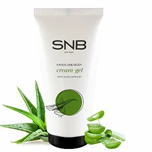 Крем для рук и тела SNB Professional Гель 50 мл с капсулами алоэ, молочной кислотой, глицерином и Aquaxil 94% натуральный - Фото 1