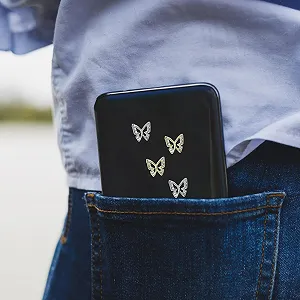 Підвіски у вигляді метеликів POPETPOP 3D, 40 шт., металевий сплав, стрази, блискучі прикраси для манікюру для щоденного використання на весіллях та вечірках synthetic.ua - Фото 1