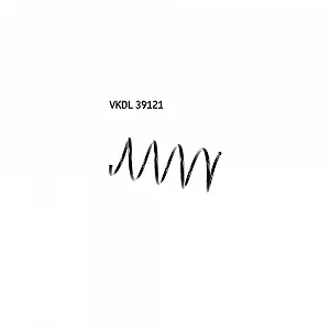 Пружина подвески SKF VKDL 39121, передняя ось - Фото 1