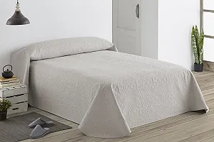 Покривало Easycosy 240 x 270 см - Покривало з тисненням, стьобане з обох сторін, слонова кістка / бежевий - Фото 1