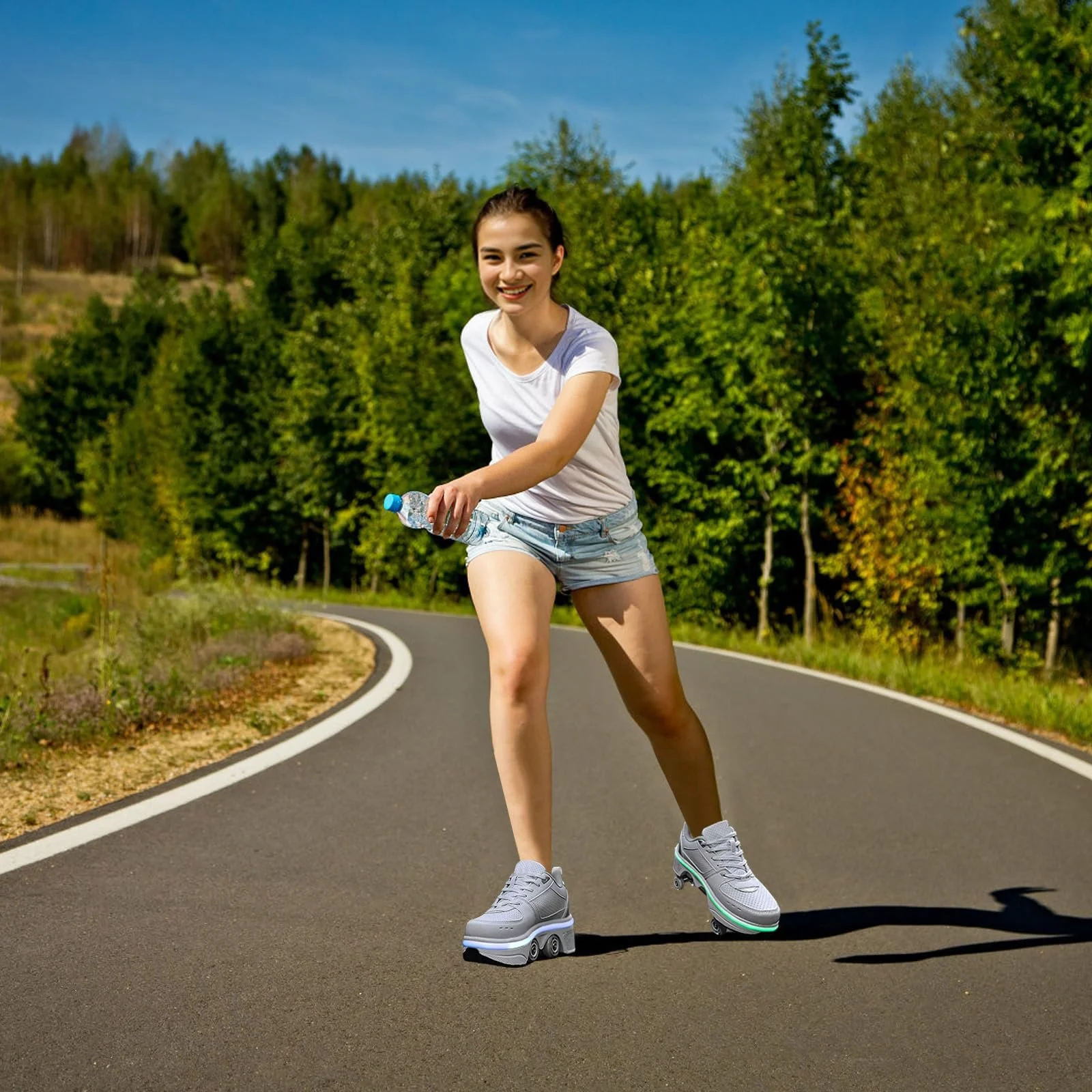 Роликові Кросівки для Дівчат з Колесами, фото №7